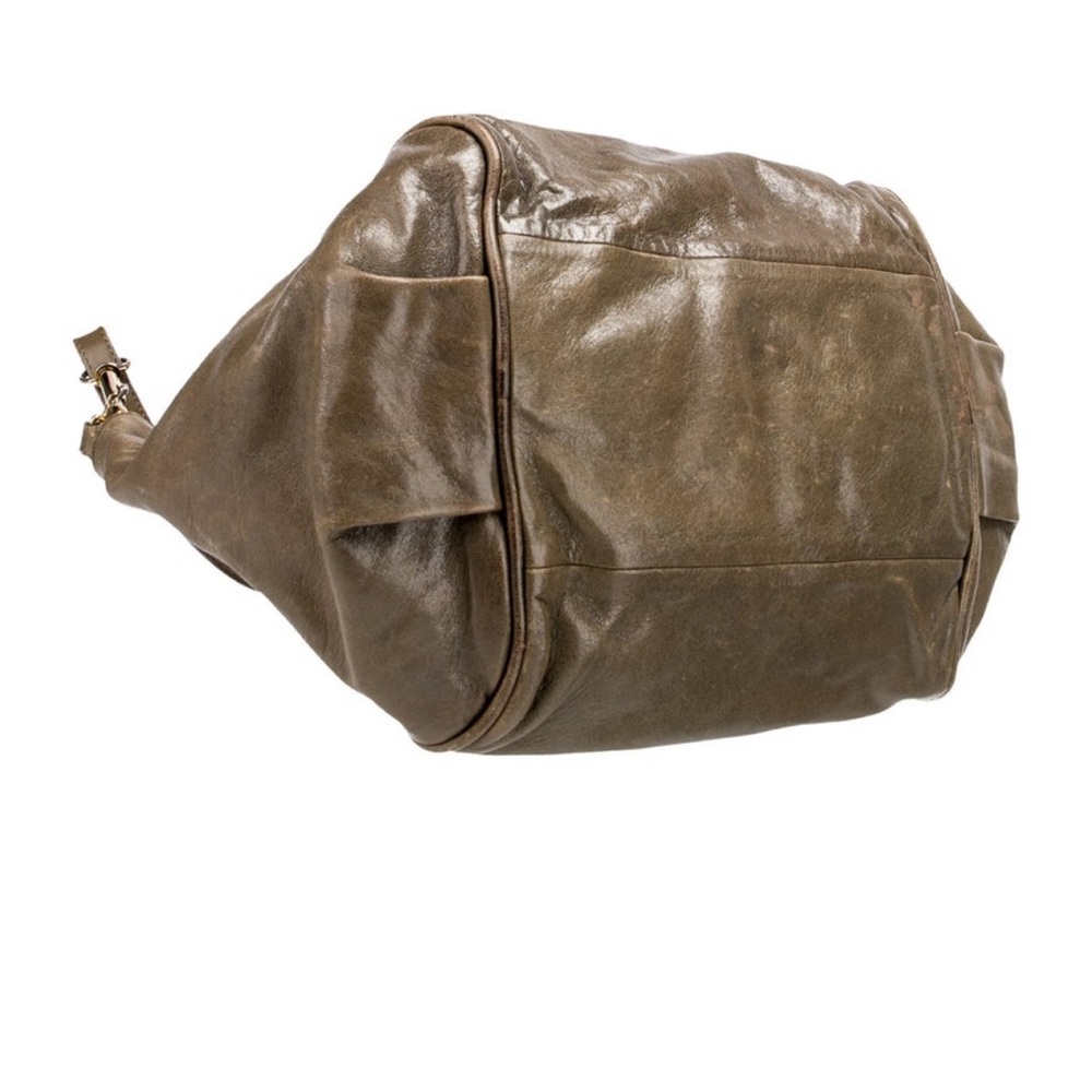 VINTAGE Chloe Olive Leather Tote Bag - Picture 6 of 11
